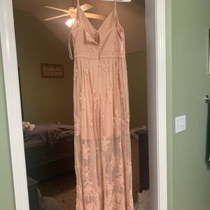 Altered State Dusty Rose Lace Dress